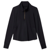 Rhone Women's Black Course to Court 1/4 Zip
