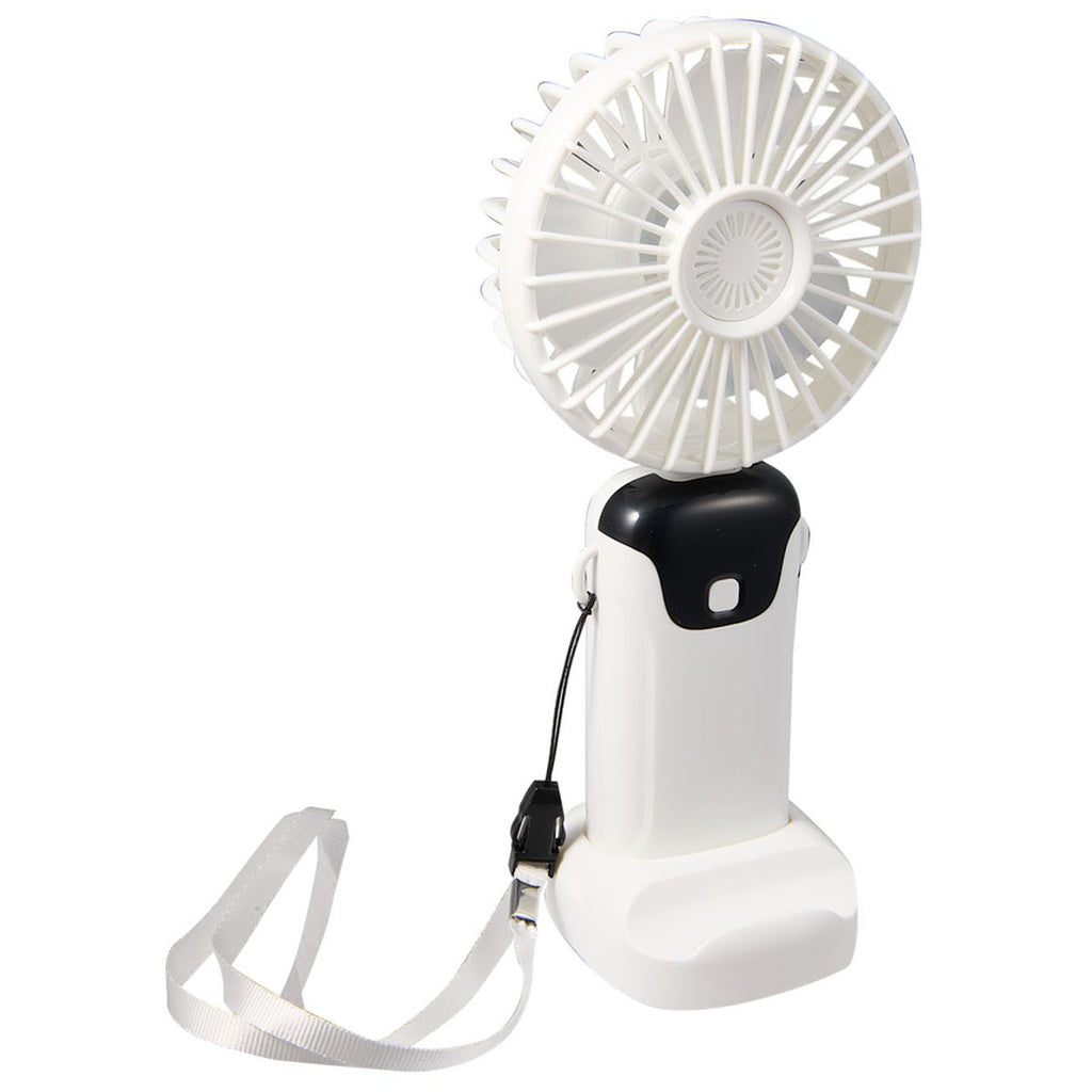 Bullet White Rechargeable Personal LED Fan