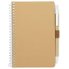 Bullet Natural 4'' x 6'' FSC Mix Pocket Spiral Notebook with Pen