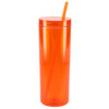 Bullet Orange Chroma Recycled Acrylic Skinny Tumbler 16oz