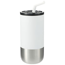 Bullet White Lagom Insulated 16oz Stainless Steel Tumbler with Straw