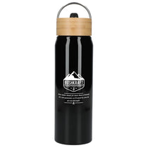 Bullet Black Billy 26oz Eco-Friendly Aluminum Bottle With FSC Bamboo Lid