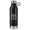 Bullet Black Perth Single-Walled Stainless Steel 25oz Sports Water Bottle