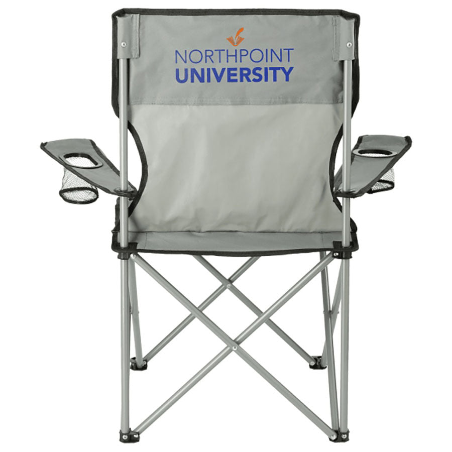 Bullet Grey Fanatic Event Folding Chair (300lb Capacity)