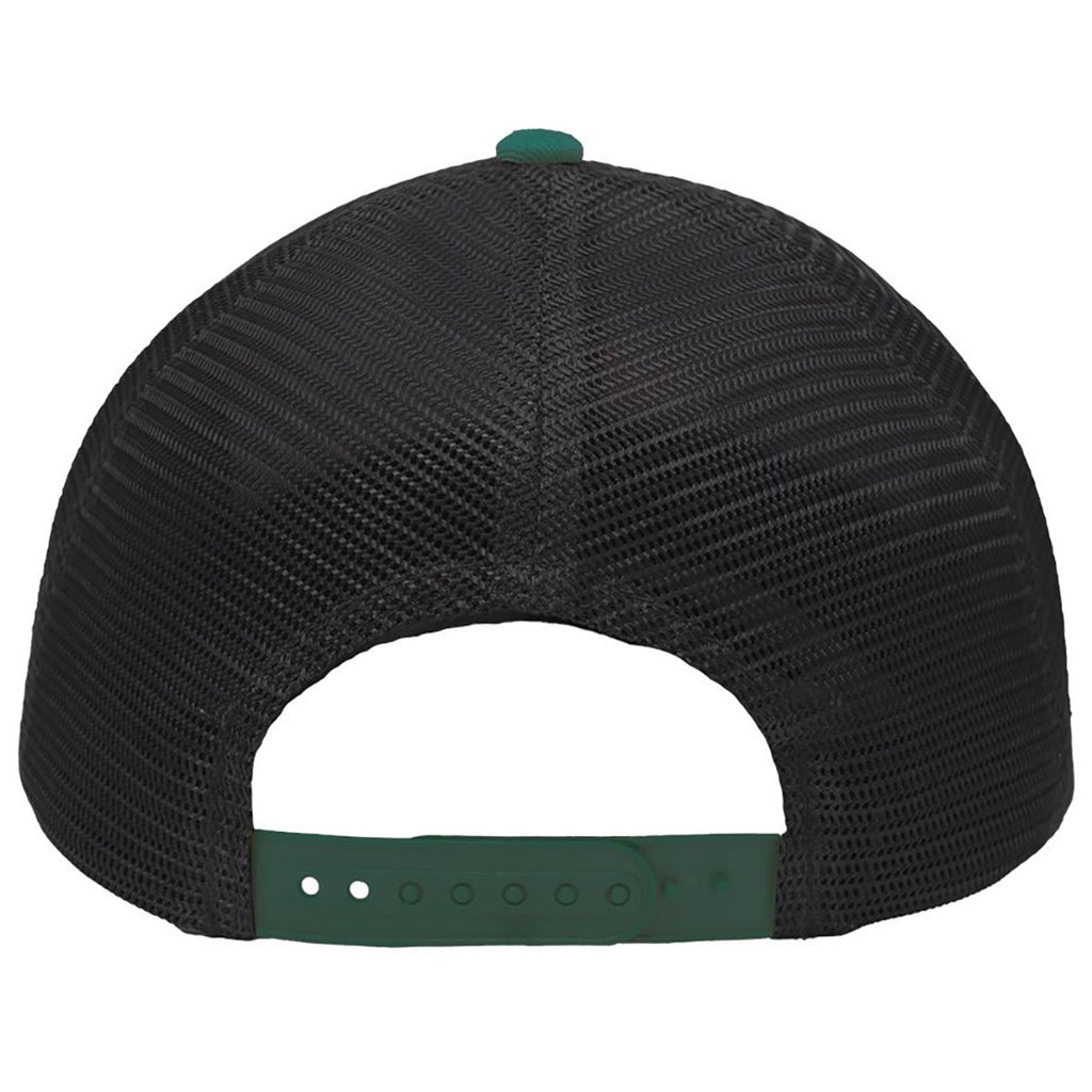 Sportsman Heather Grey/Charcoal/Forest Green Lo-Pro Mesh Back Trucker Fit Cap