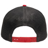 Sportsman Heather Grey/Charcoal/Red Lo-Pro Mesh Back Trucker Fit Cap
