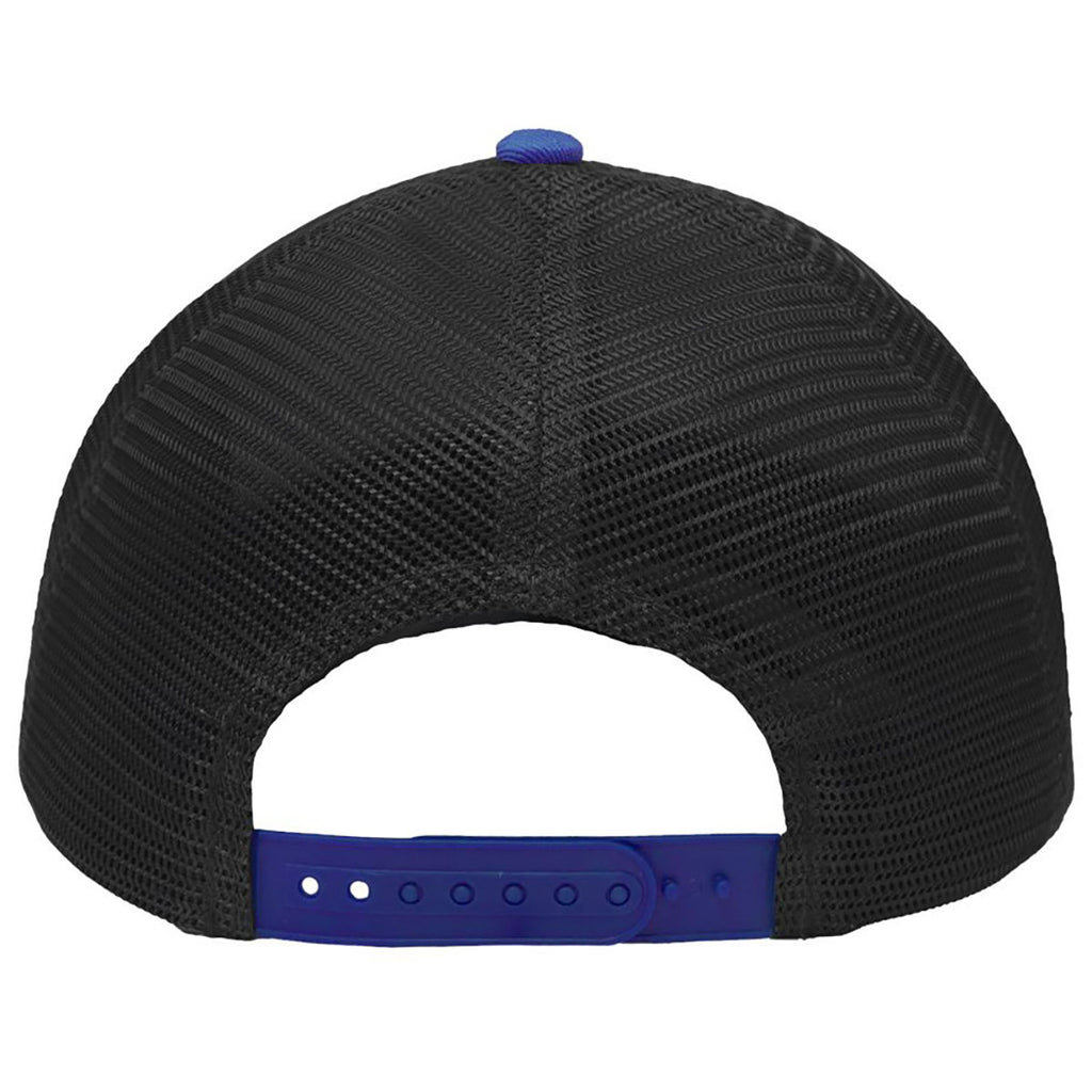Sportsman Heather Grey/Charcoal/Royal Lo-Pro Mesh Back Trucker Fit Cap