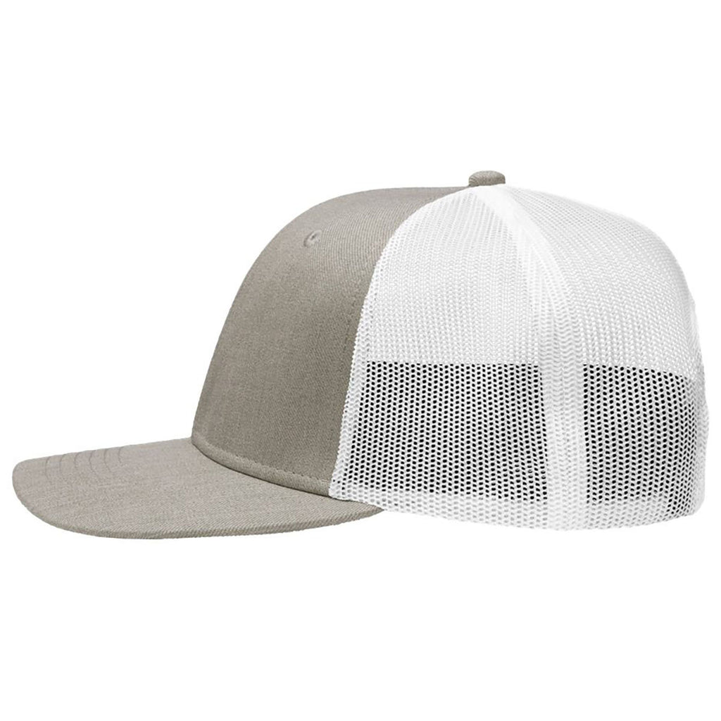 Sportsman Grey Heather/White Modern Six-Panel Trucker Fit Cap