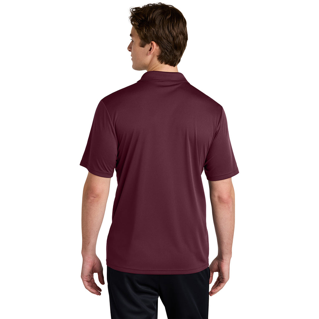 Sport-Tek Men's Maroon/ White Competitor United Polo