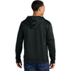 Sport-Tek Men's Black/ White Sport-Wick Fleece United Pullover Hoodie