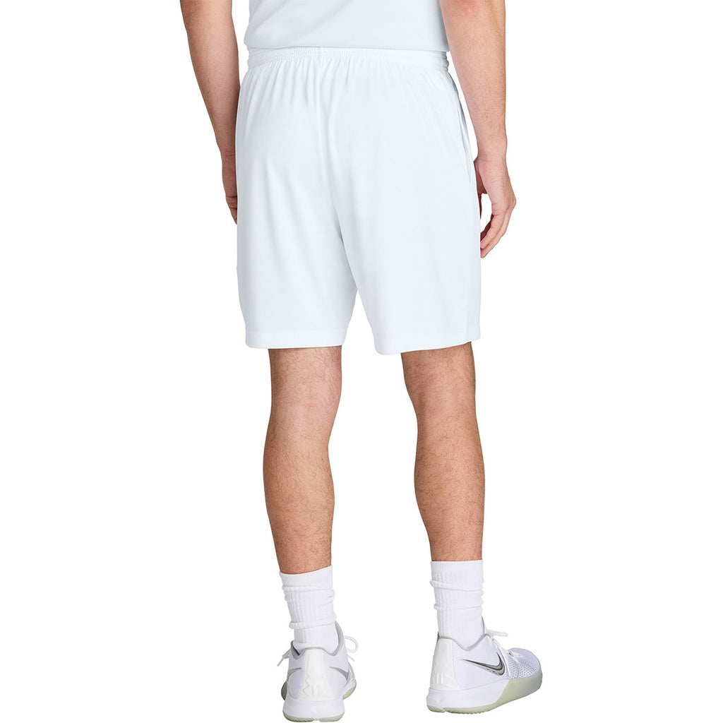 Sport-Tek Men's White PosiCharge Competitor 7" Pocketed Short