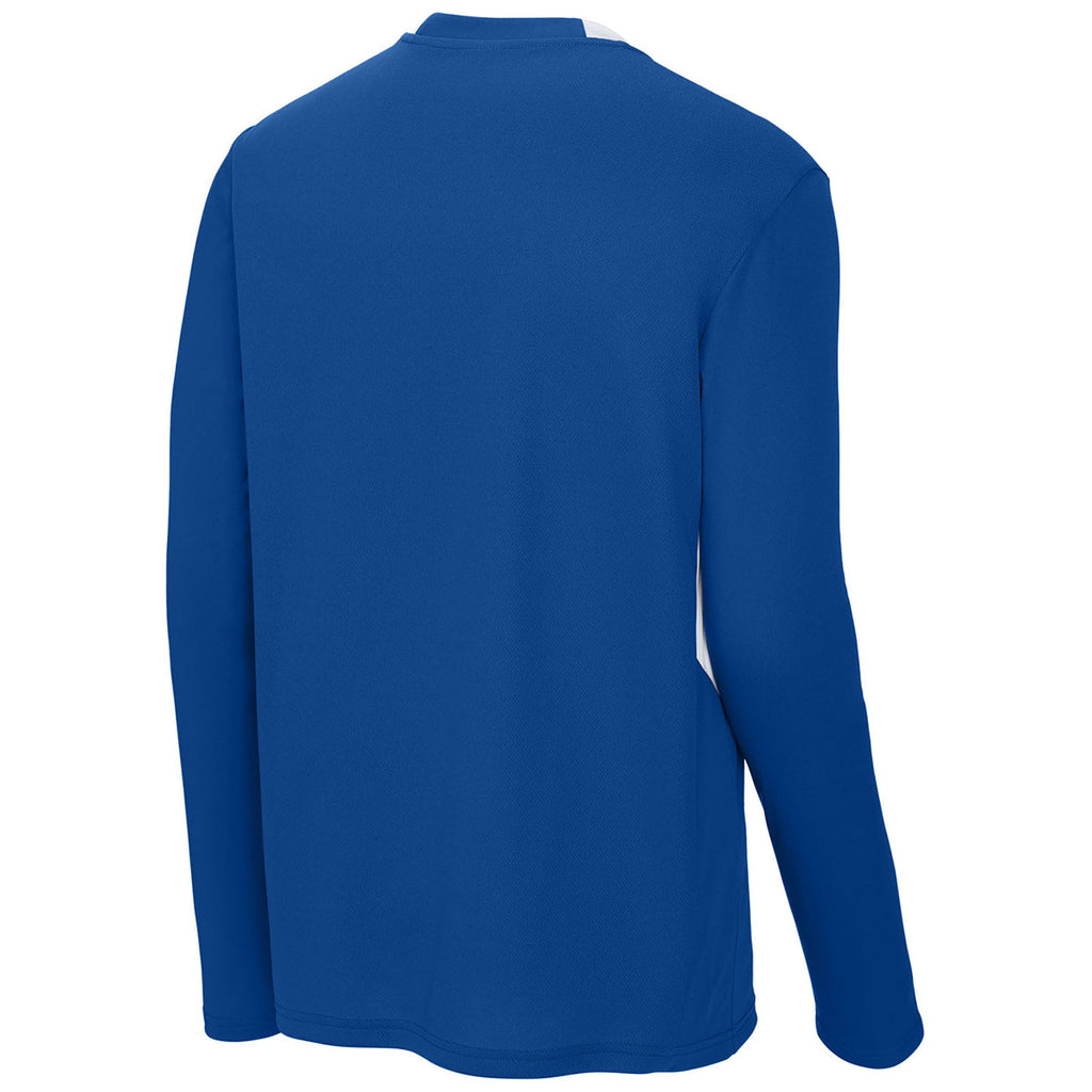 Sport-Tek Men's True Royal/White Club 1/4-Zip Pullover