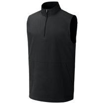 Sport-Tek Men's Black Repeat 1/4-Zip Vest