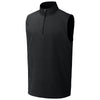 Sport-Tek Men's Black Repeat 1/4-Zip Vest