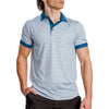 Waggle Men's White Rolling Stag Polo