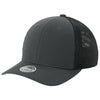 Sport-Tek Iron Grey/Black Stretch-Tek Mesh Back Cap