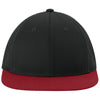 Sport-Tek Black/Deep Red/Black Pro-Cut Stretch-Tek Cap