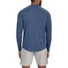 UNRL Men's Cavern Blue Streamline Performance Long Sleeve