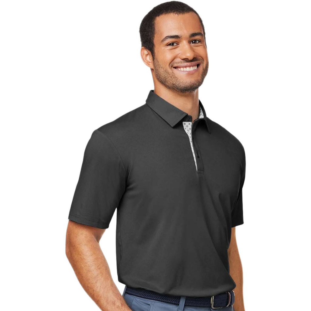 Swannies Men's Black Heather James H Polo