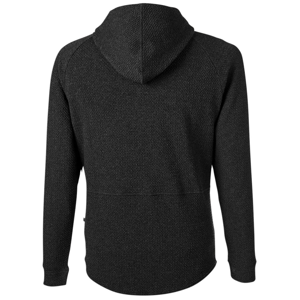 Swannies Golf Unisex Black/Heather Camden Hooded Pullover