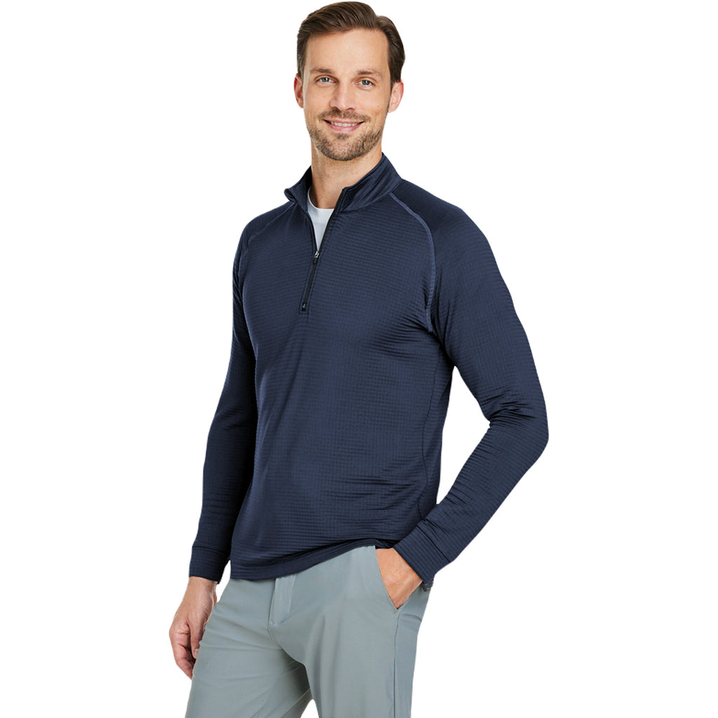 Swannies Golf Men's Navy Lukas Lightweight Quarter-Zip