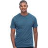 Threadfast Apparel Men's Heather Steel Blue Epic CVC T-Shirt