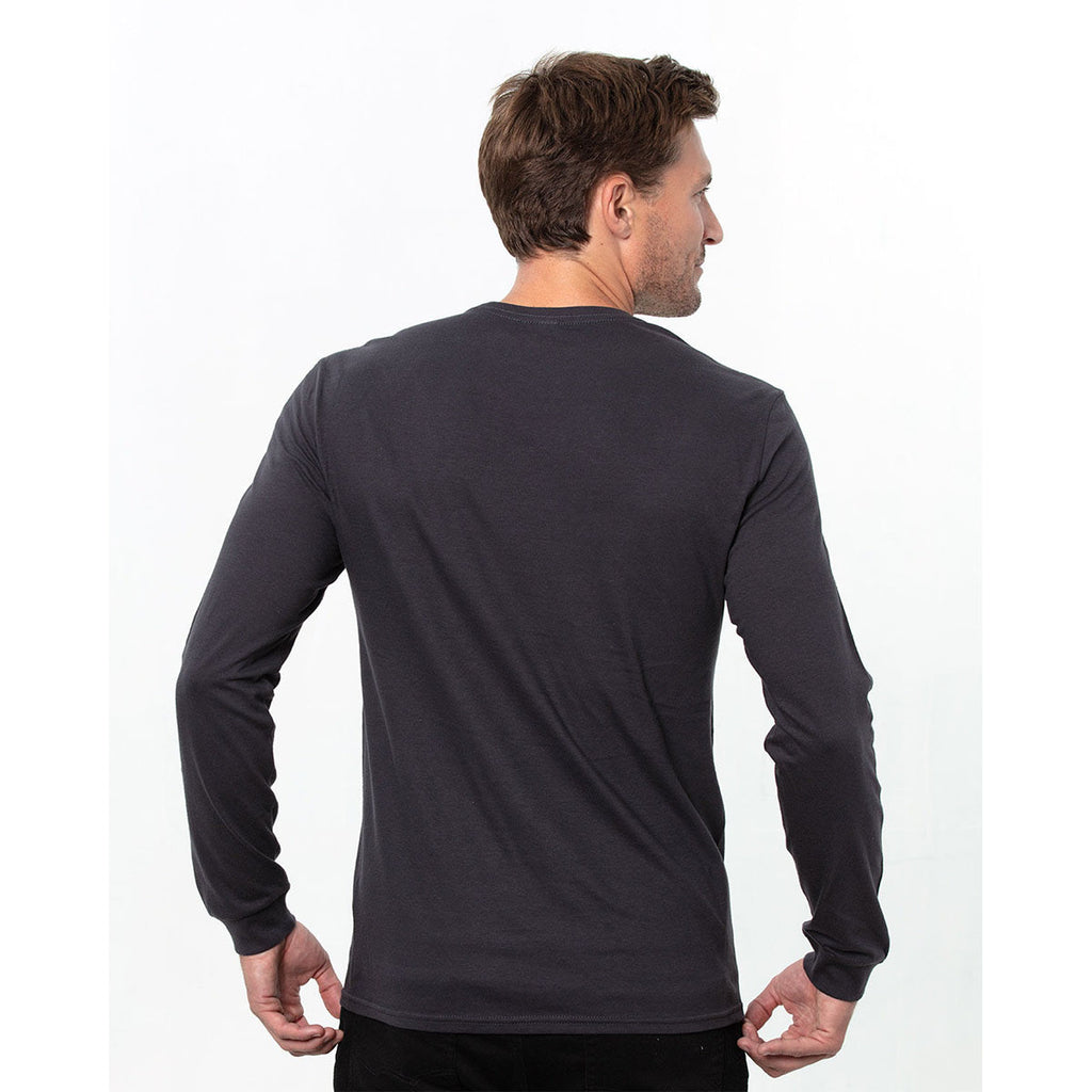 Threadfast Apparel Men's Charcoal Epic Long Sleeve T-Shirt