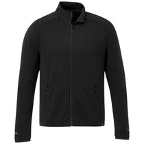 Elevate Men's Black Asgard Eco Knit Full Zip Performance Jacket