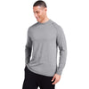 tasc Men's Heather Grey Carrollton Fitness Long-Sleeve T-Shirt