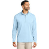 TravisMathew Men's Airy Blue Heather Onward 1/4-Zip