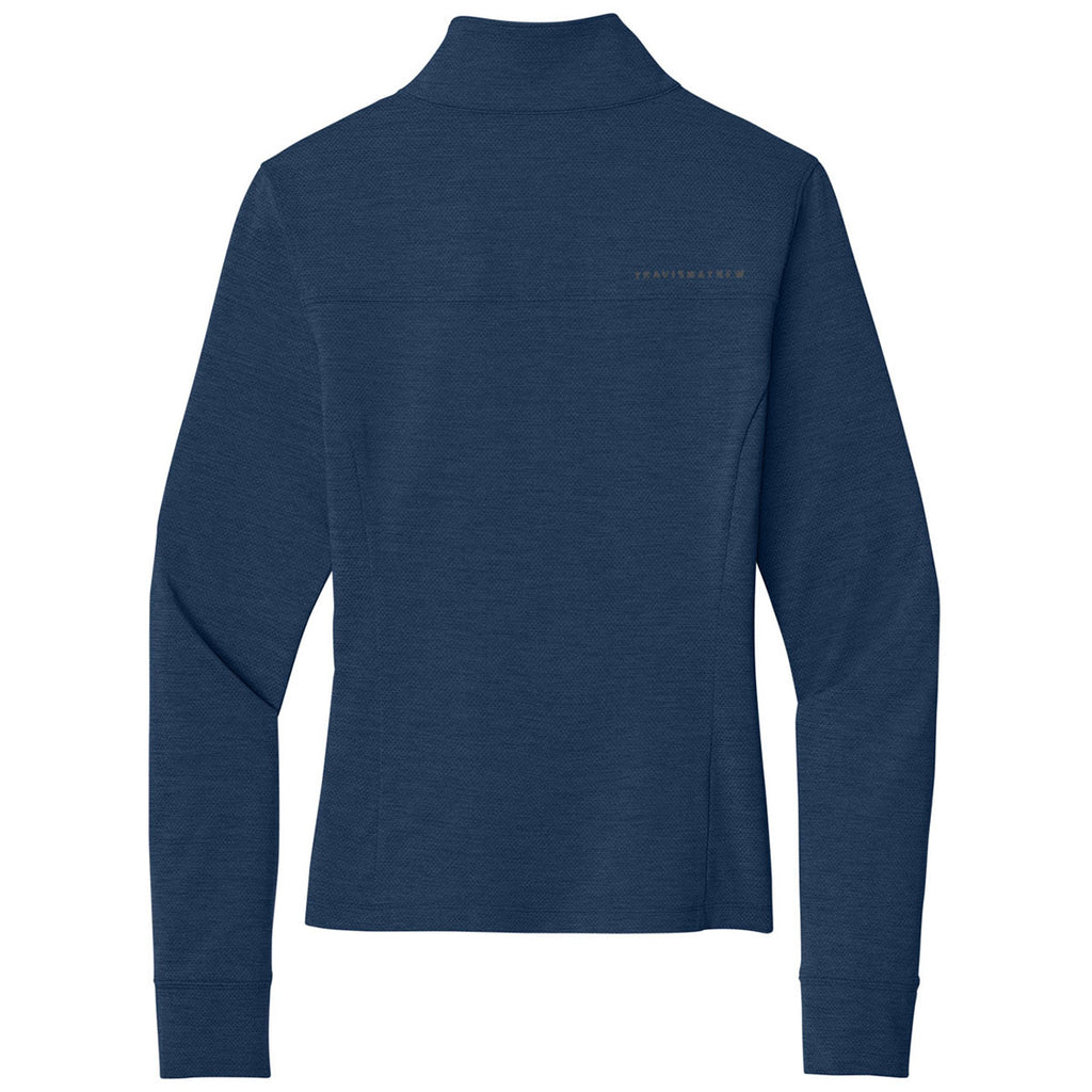 TravisMathew Women's Navy Heather Onward 1/2-Zip