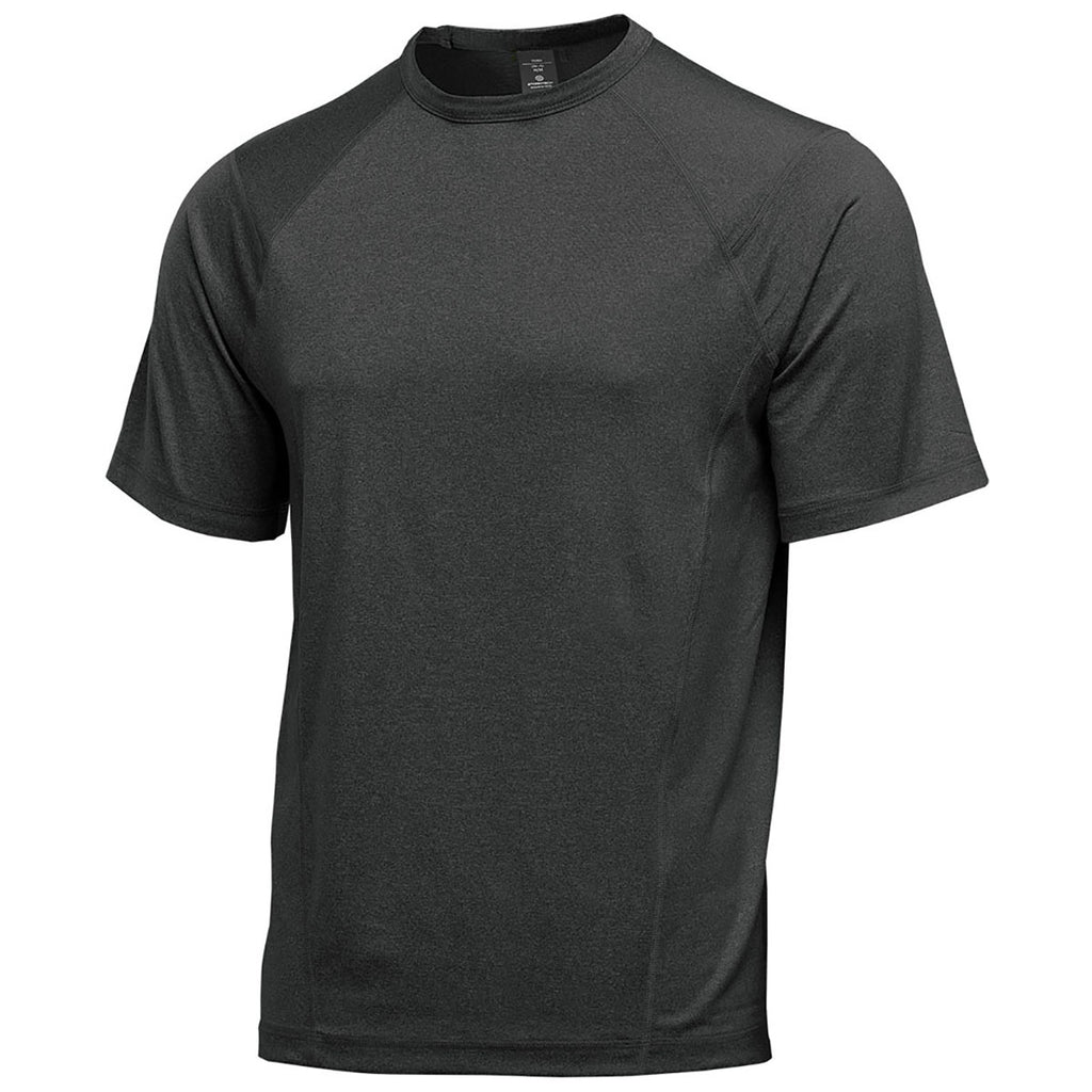 Stormtech Men's Charcoal Heather Volante H2X-DRY Short Sleeve Tee