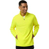 Team 365 Unisex Safety Yellow Squad Cadet Quarter-Zip Tech Fleece Pullover