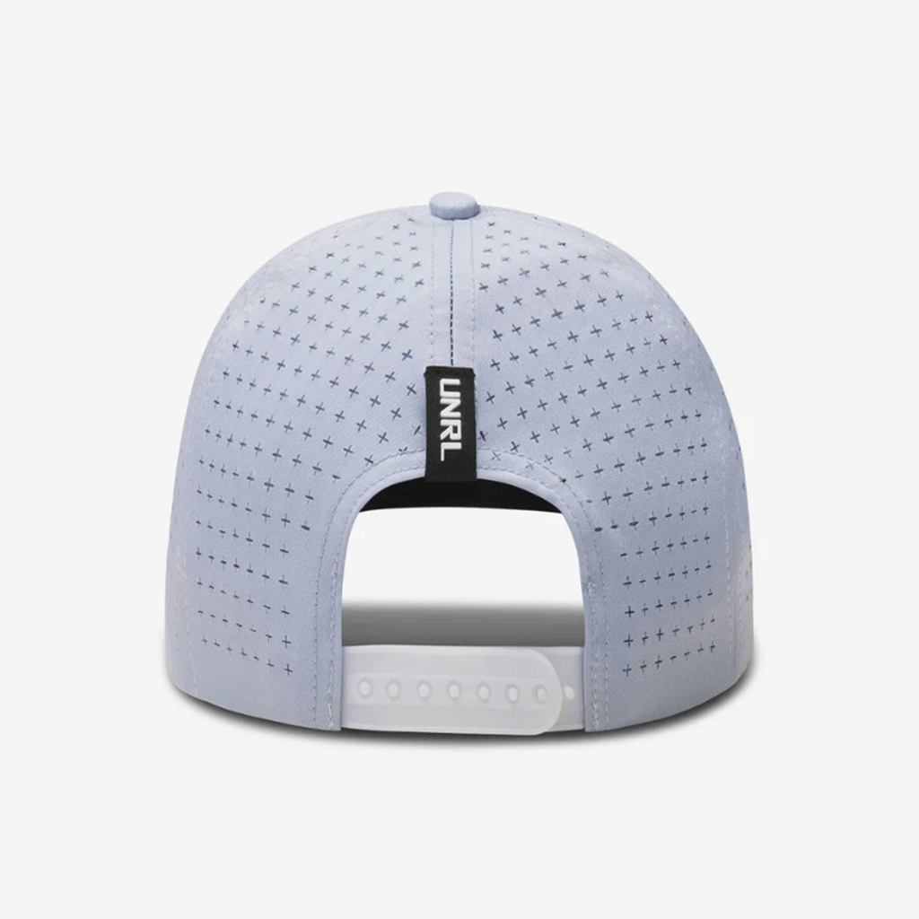 UNRL Powder Blue Golf Rope Script Mid-Pro Snapback