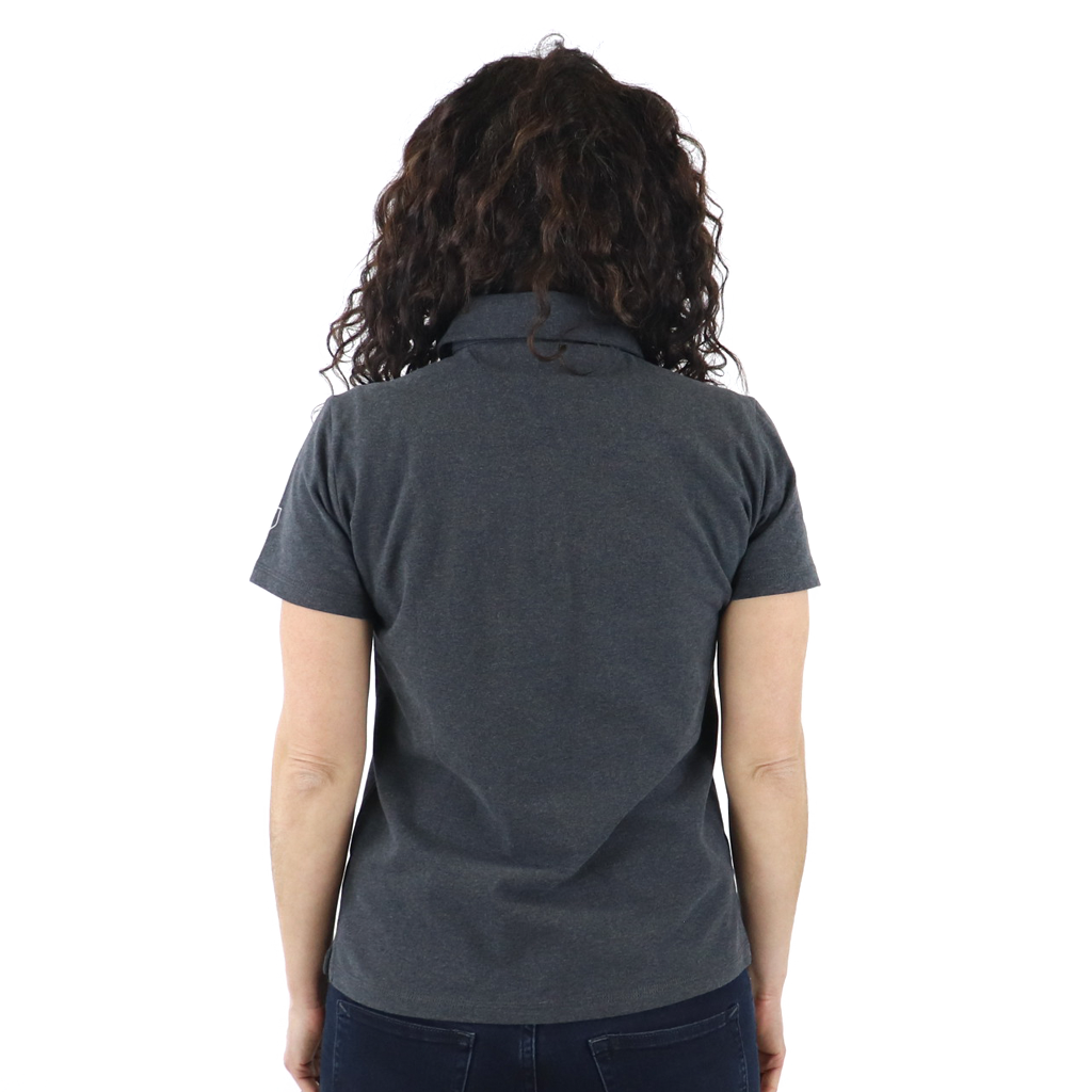 48-Hour Zusa Women's Black Heather Peachy Polo