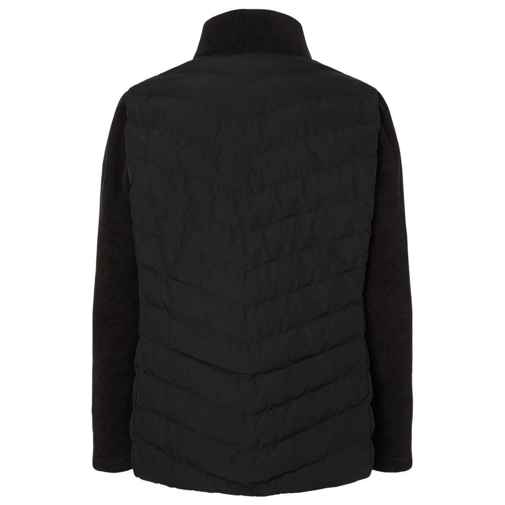 Weatherproof Women's Black Mixed Media Chevron Jacket