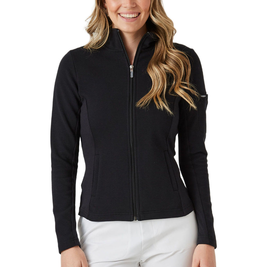 Straight Down Women's Black Swing Jacket