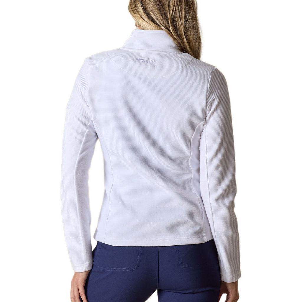 Straight Down Women's White Swing Jacket