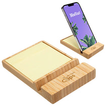 Ariel Premium Bamboo Sticky Note Dispenser with Phone Holder