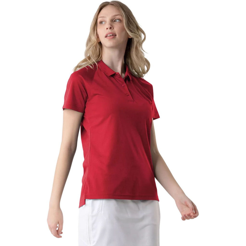 Levelwear Women's Flame Red Balance Polo