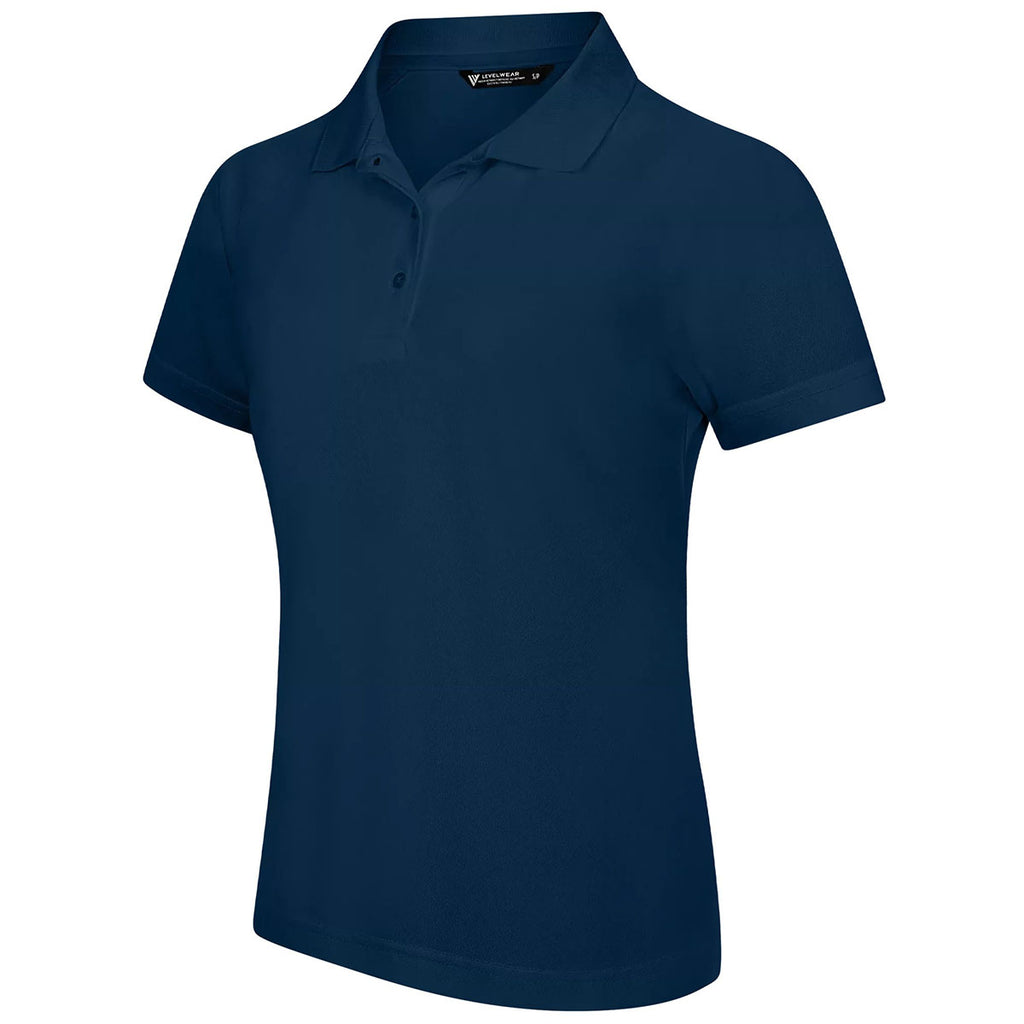 Levelwear Women's Navy Balance Polo
