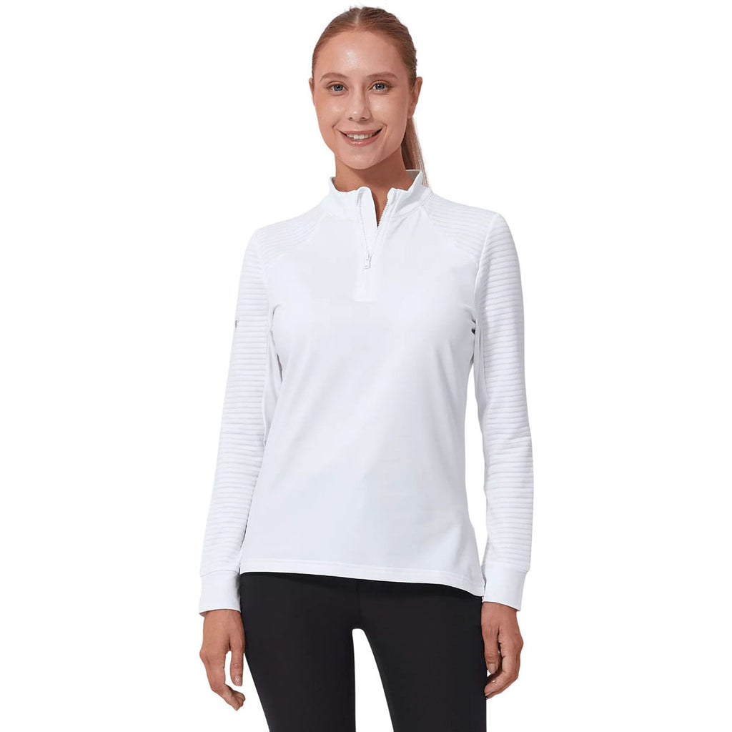 Levelwear Women's White Power Pullover