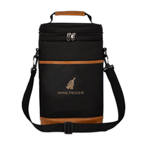 SnugZ Black Paso Robles Wine Bottle Cooler Bag