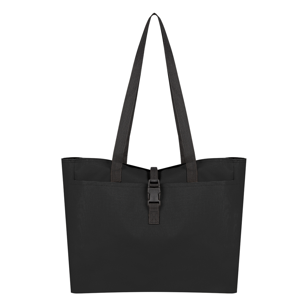 Hit Black Bianca Buckle Tote Bag