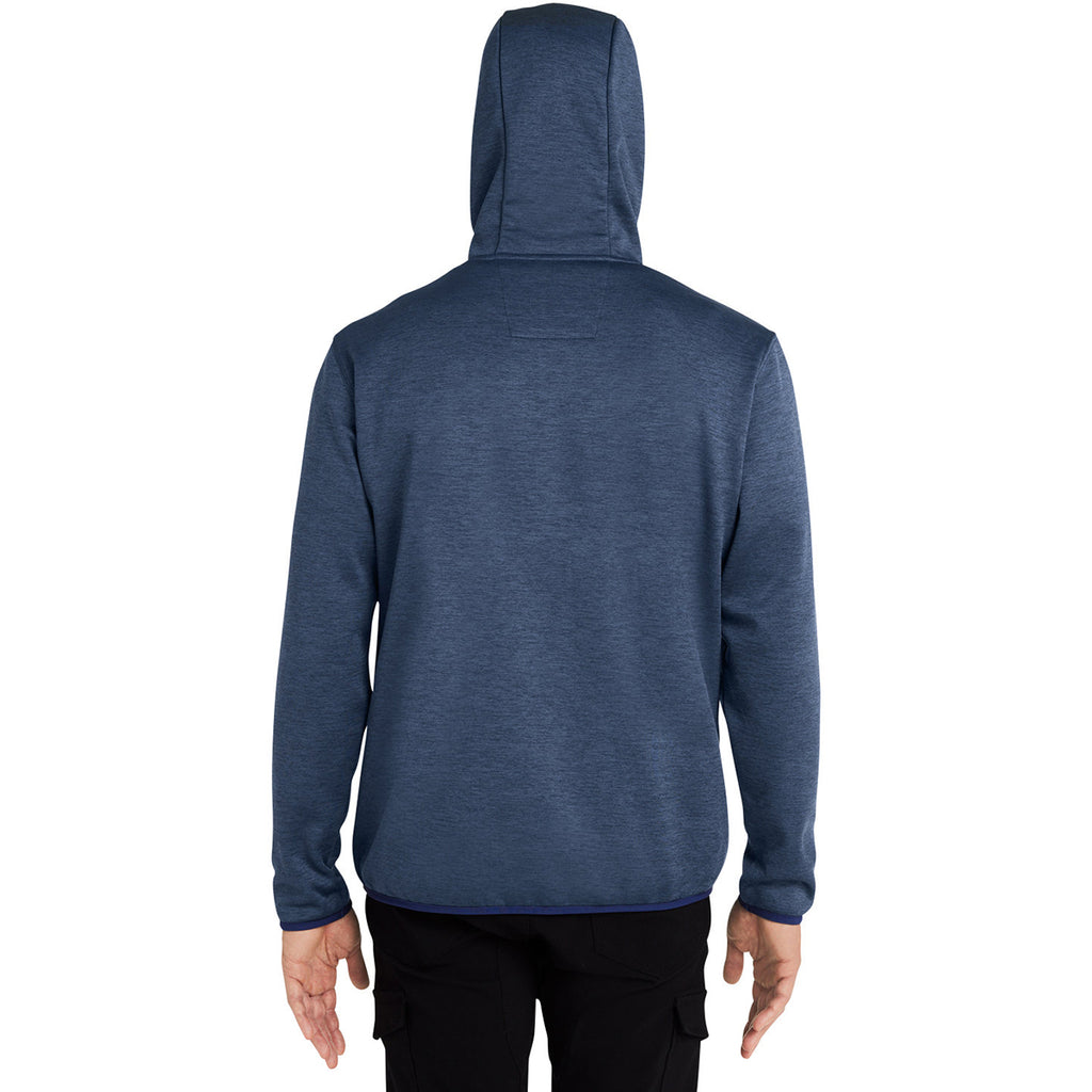 HUK Men's Naval Academy Heather Performance Hooded Fleece Pullover