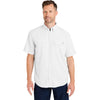 HUK Men's White Tide Point Short Sleeve Shirt