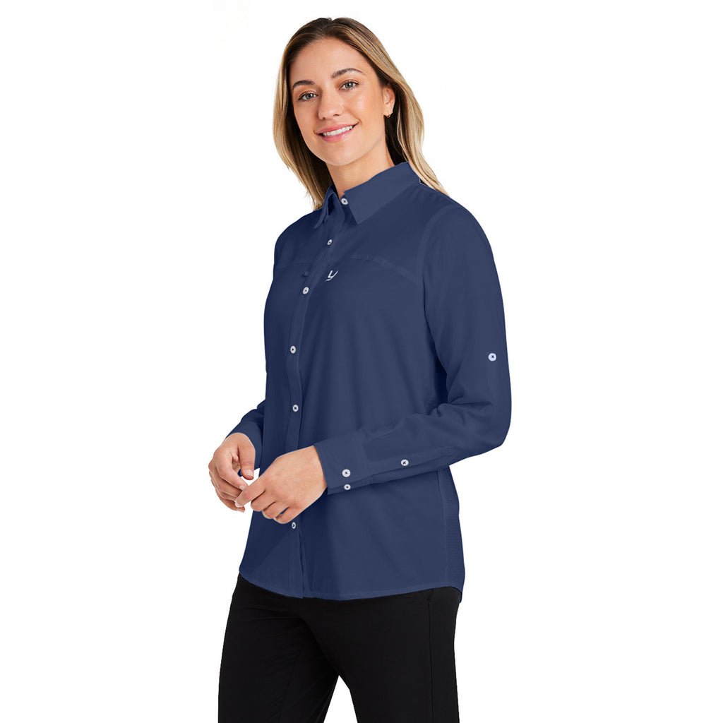 HUK Women's Naval Academy Tide Point Long Sleeve Shirt