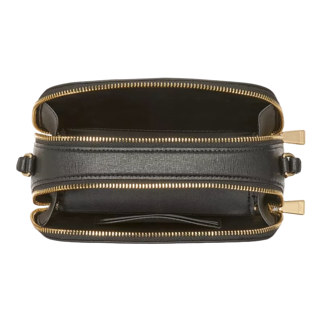 kate spade New York Black Serena Double Zip Dome Crossbody