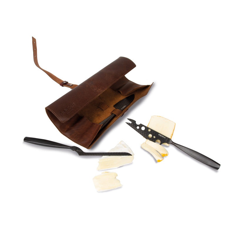 BOSKA Black Cheese Knife Set Monaco+ Dark