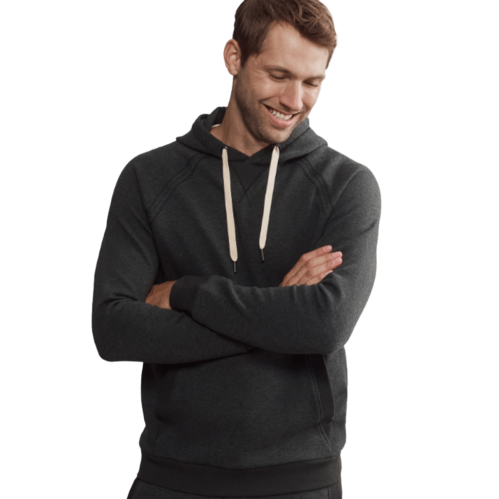 Rhone Men's Black Heather Heritage Midweight Hoodie